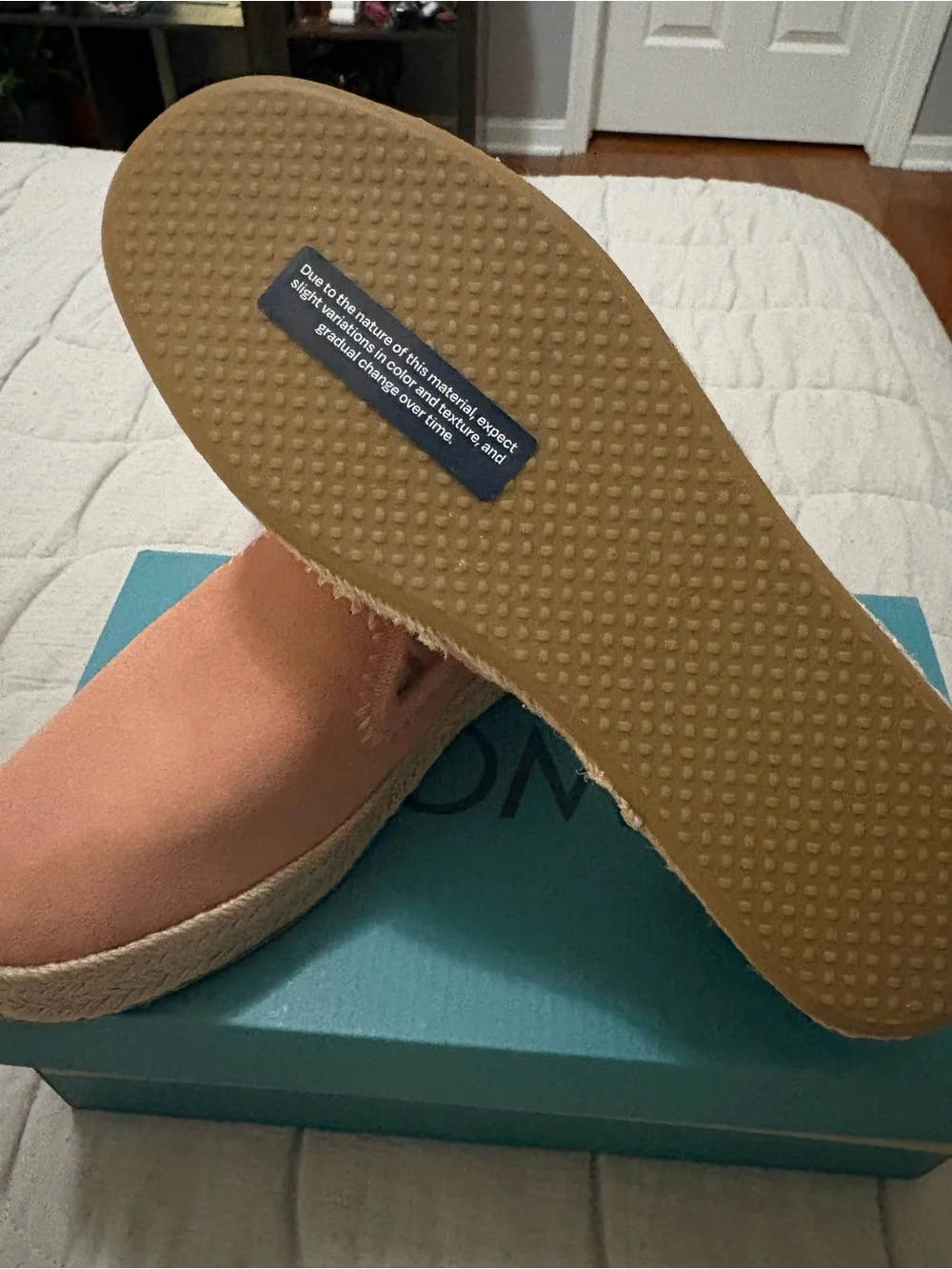Toms Coral Espadrille Slip-On Flats